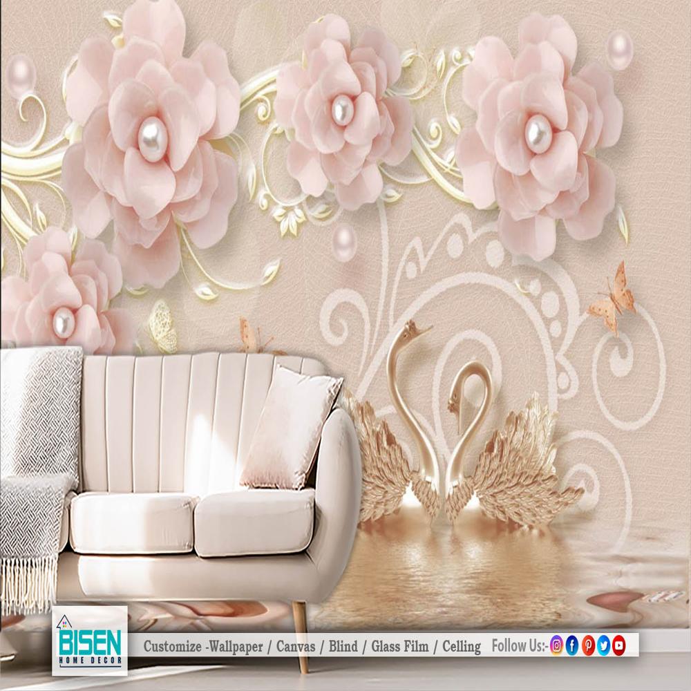 3D wallpaper for living room
