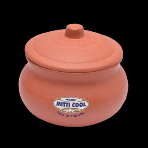 Clay Curd Pot With Cap (350 Ml )