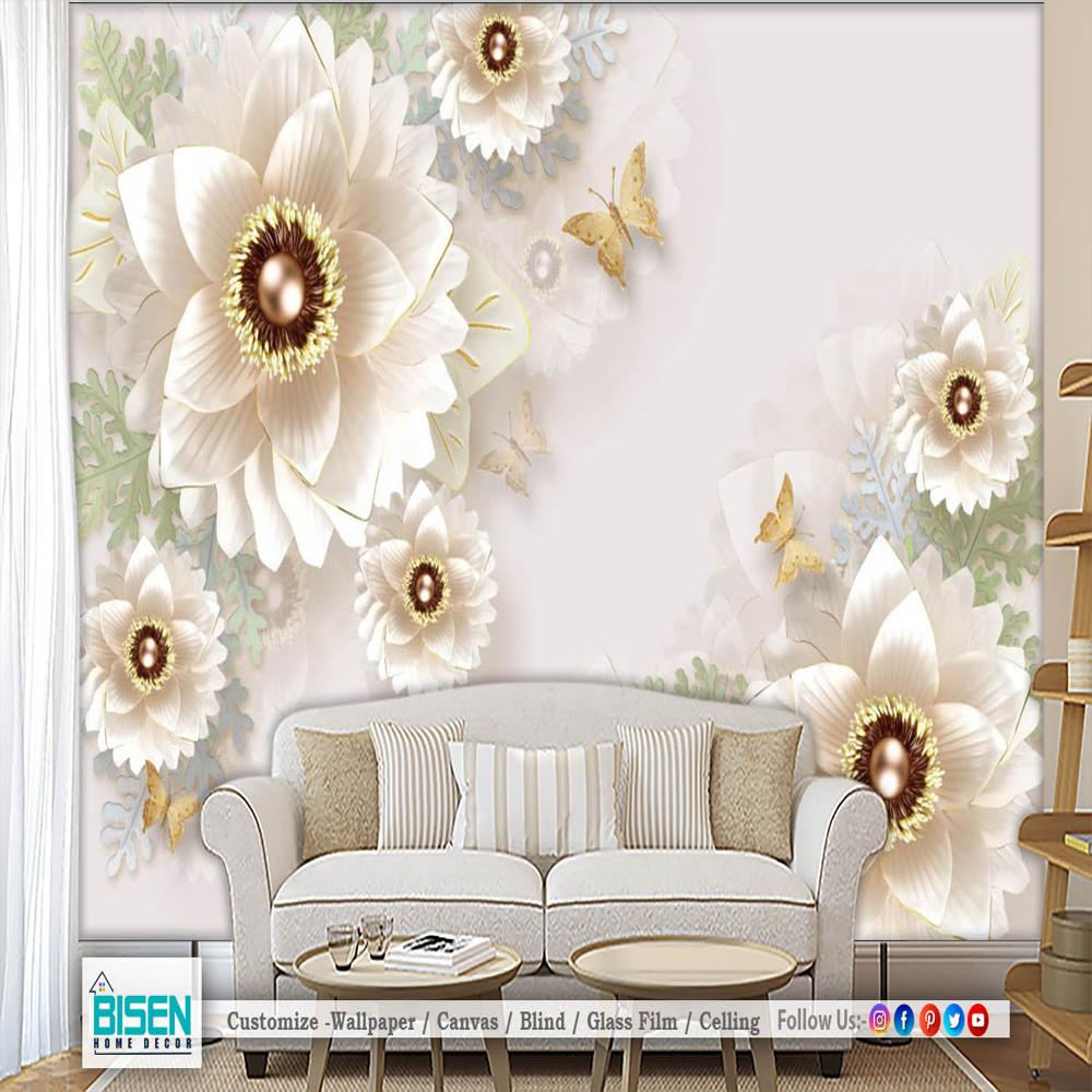 3D wallpaper for living room