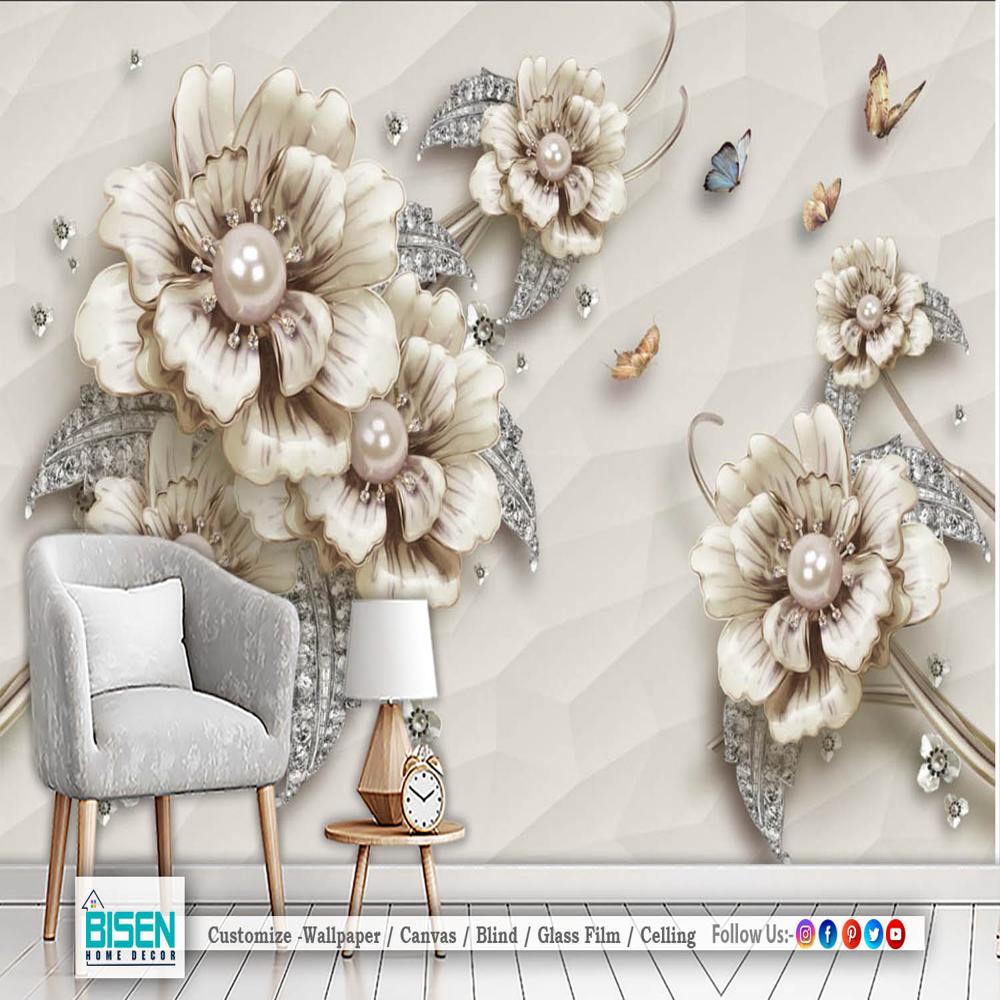 3D wallpaper for living room