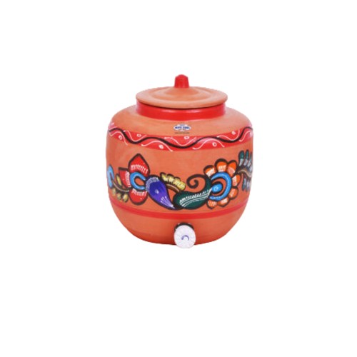 MTC-057 12Ltr Earthen Red Water Pot