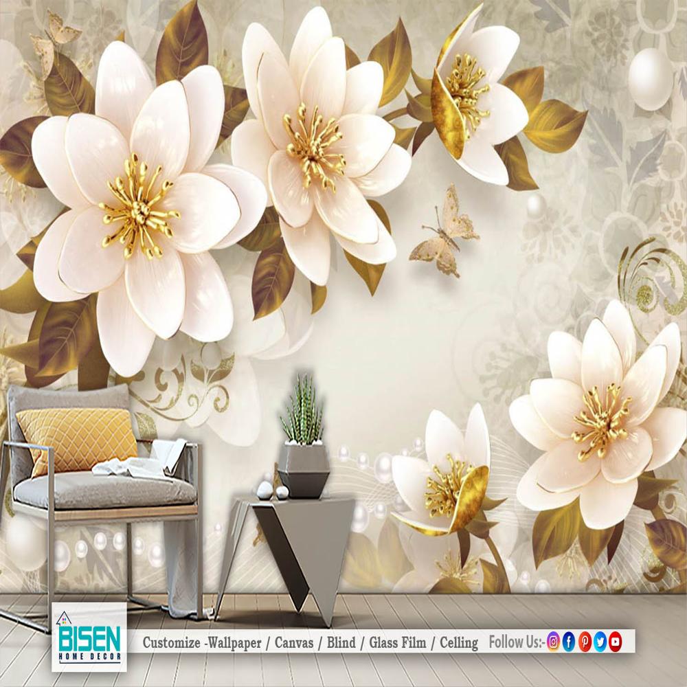 3d Bedroom Wallpaper - Material: Non Woven