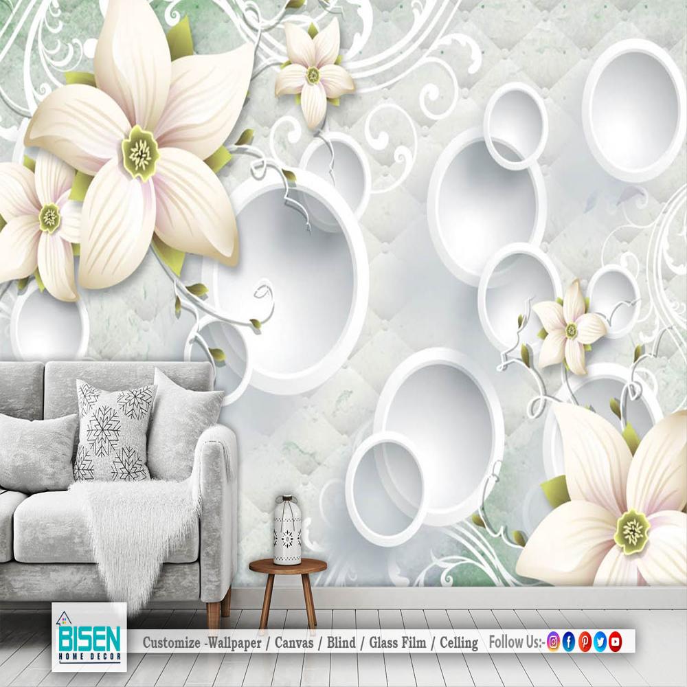 3d Bedroom Wallpaper - Material: Non Woven