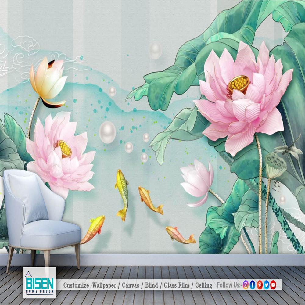 3d Bedroom Wallpaper - Material: Non Woven