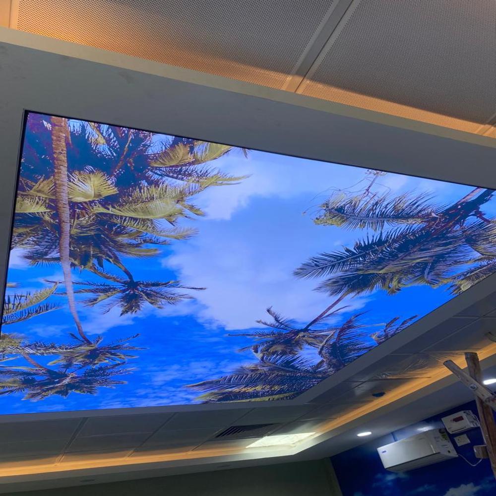 0.18mm PVC 3D Beach Stretch Ceiling