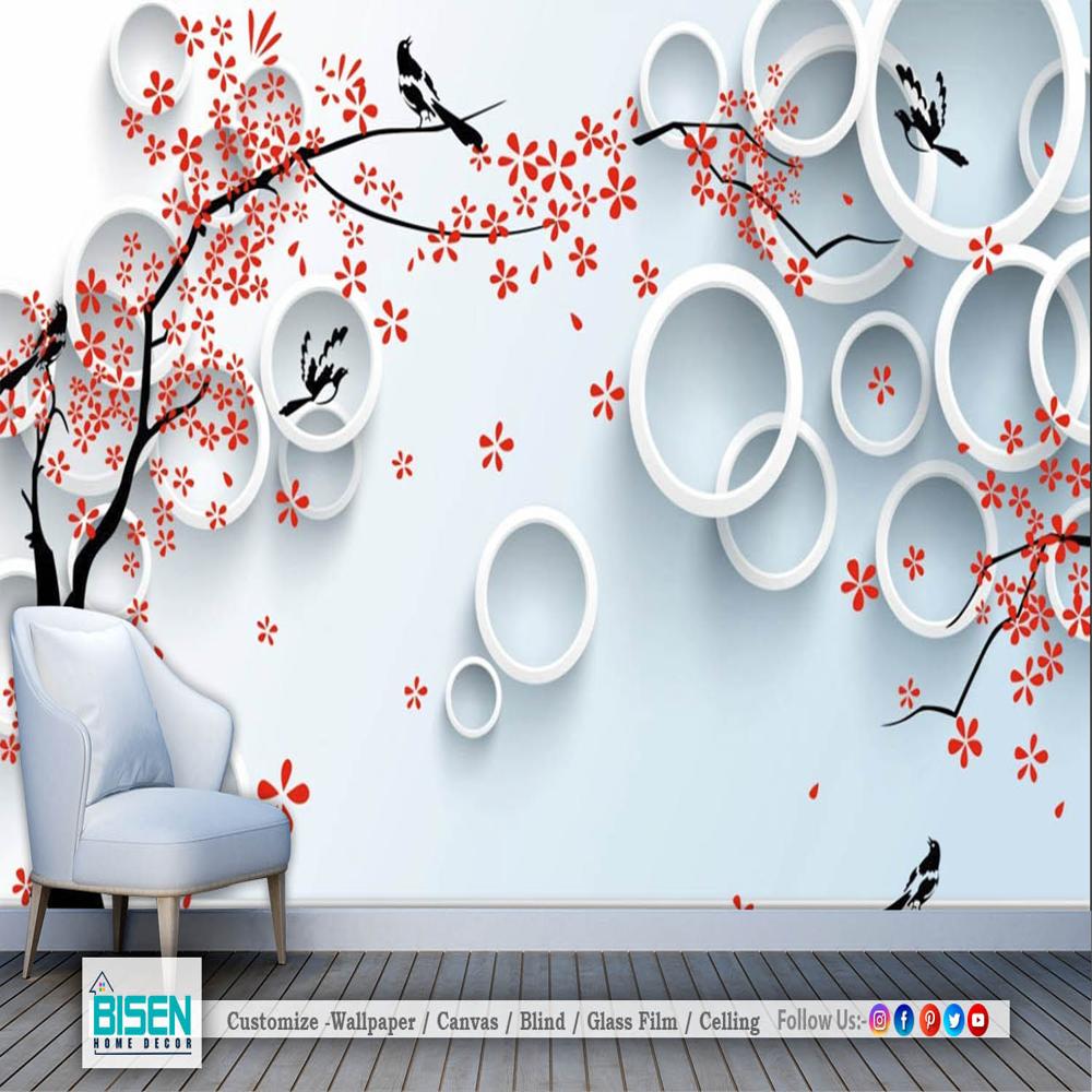 3D Wallpaper For Home - Material: Non Woven