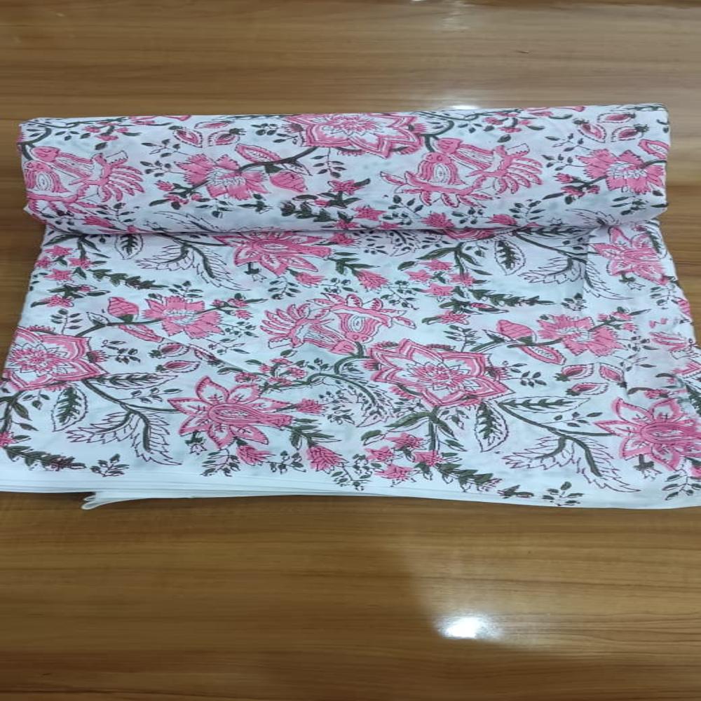 Hand Block Printed Fabric - Attributes: Light In Weight