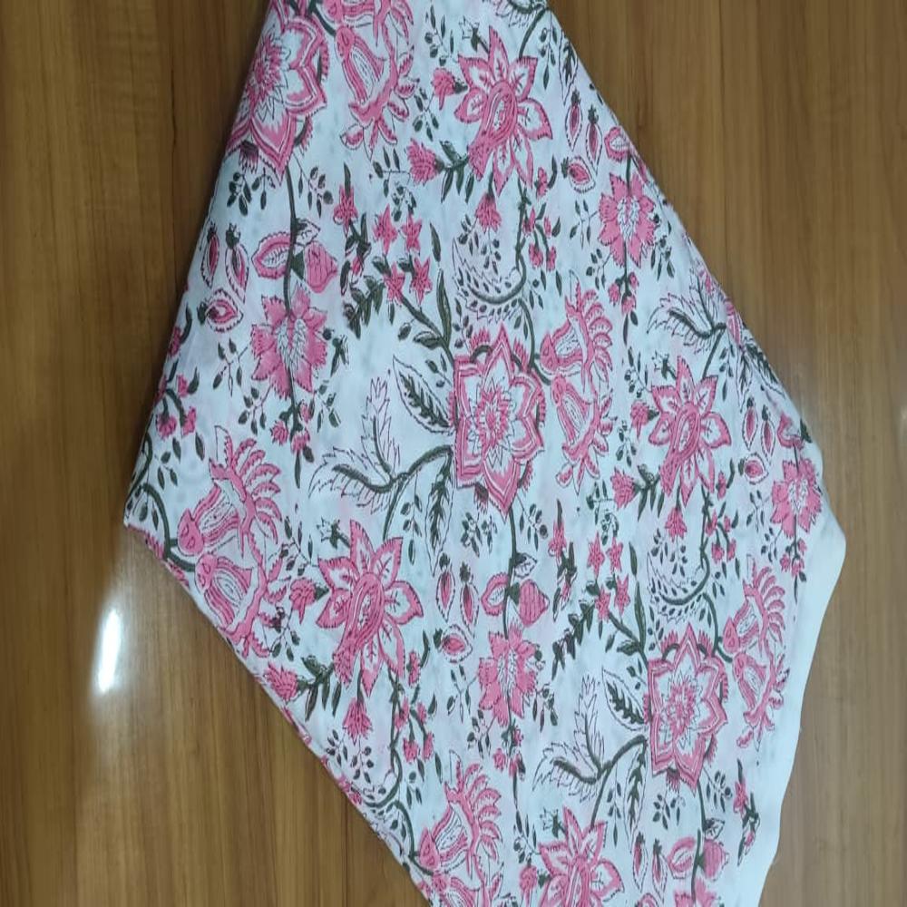 Hand Block Printed Fabric - Attributes: Light In Weight