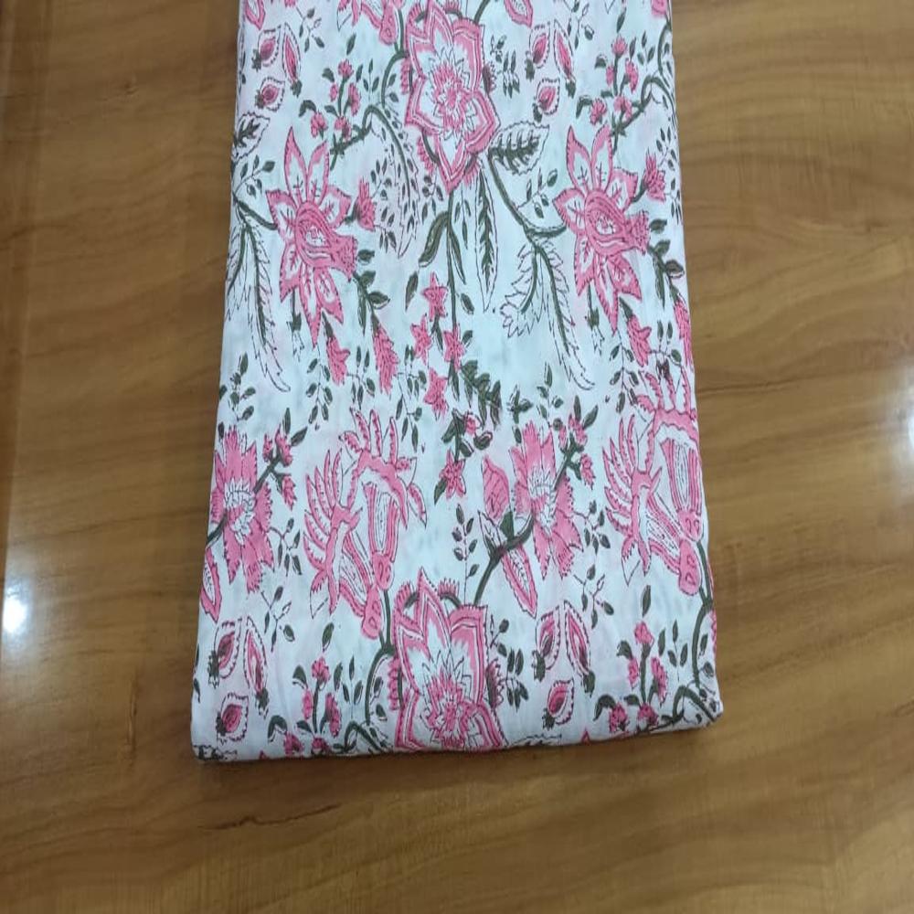 Hand Block Printed Fabric - Attributes: Light In Weight
