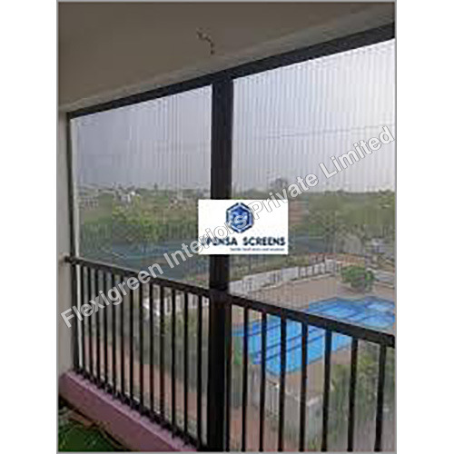 Polyester Pleated Mesh Balcony