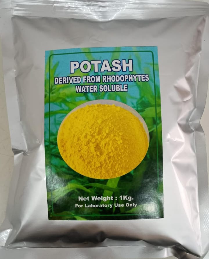 POTASH DERIVED FROM  RHODOPHYTES WATER SULUBLE