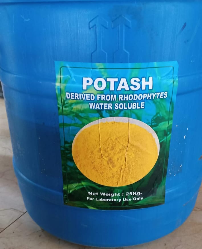 POTASH DERIVED FROM  RHODOPHYTES WATER SULUBLE