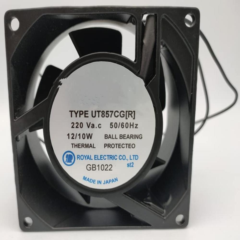 ROYAL FAN UT857CG(R) 230V AC 12/10W 8038mm 2-Wire Ball Bearing Industrial Axial Cooling Fan 