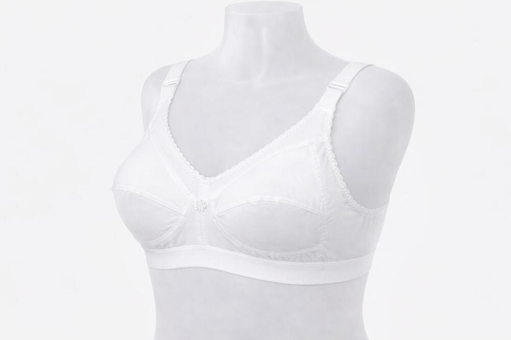 White Color Cotton Bra