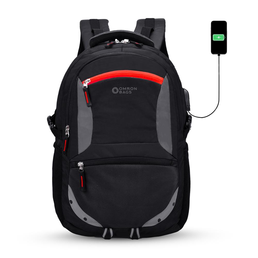 Office Laptop Backpack For Men & Women | Usb Port | Water-resistant Business Travel Bag With Rain Cover - Capacity: 35 Ltr