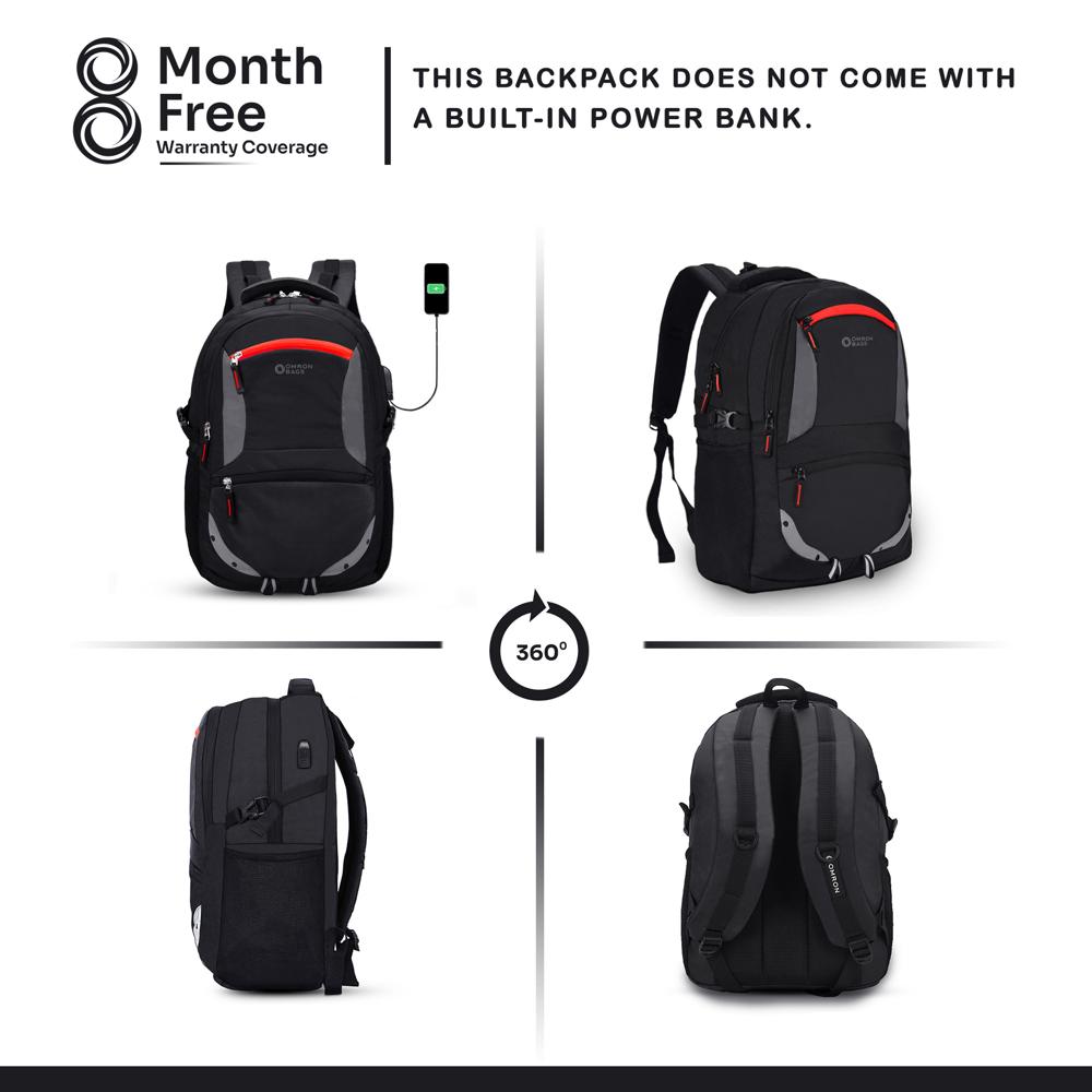 Office Laptop Backpack for Men & Women | USB Port | Water-Resistant Business Travel Bag with Rain Cover