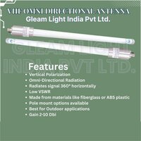 Vhf Omni Directional Antenna - Feature: Radiates Signal 360a  Horizontally