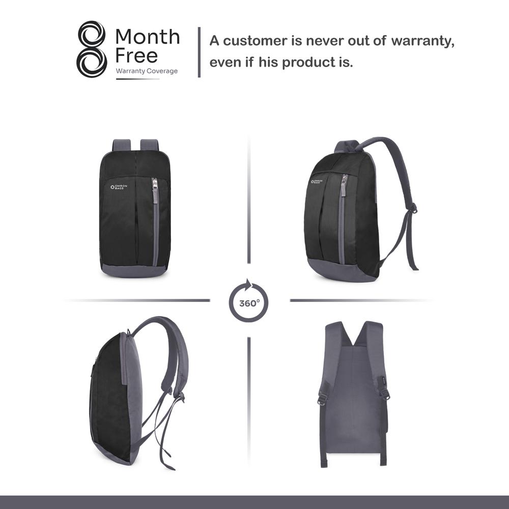 Trendy Mini Backpack for Daily Use, Small Lightweight Backpack for Men, Women, Boys and Girls (Grey)