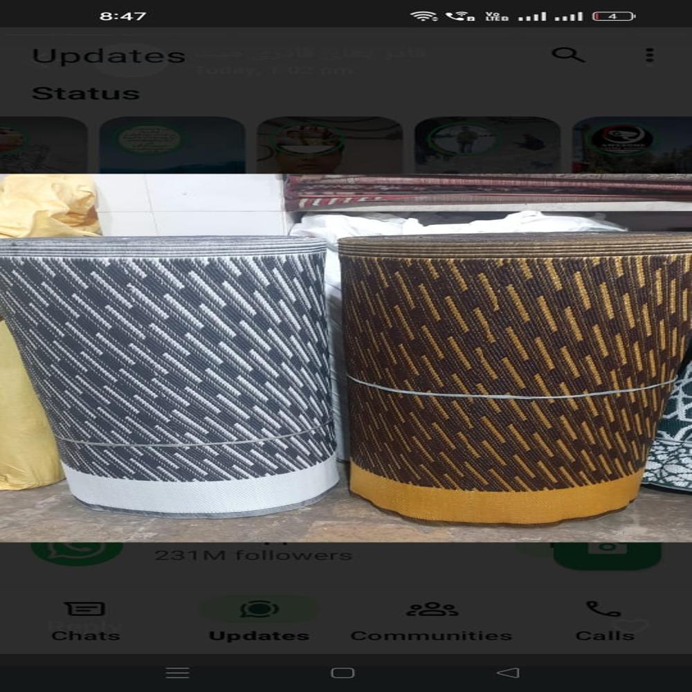 Plastic Namazi Plastic Mat Roll - Color: Different Available