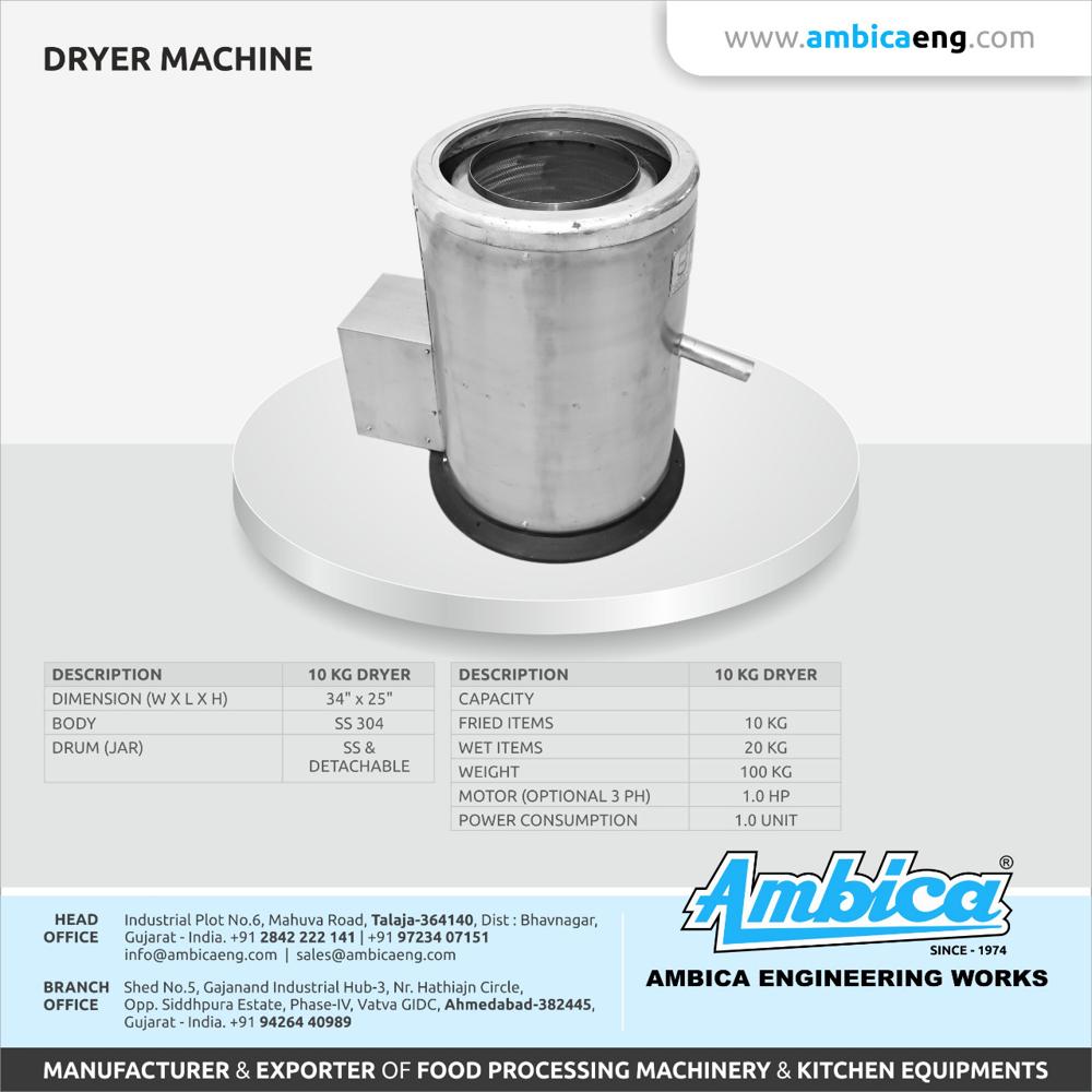 10kg Dryer Machine - Color: Grey