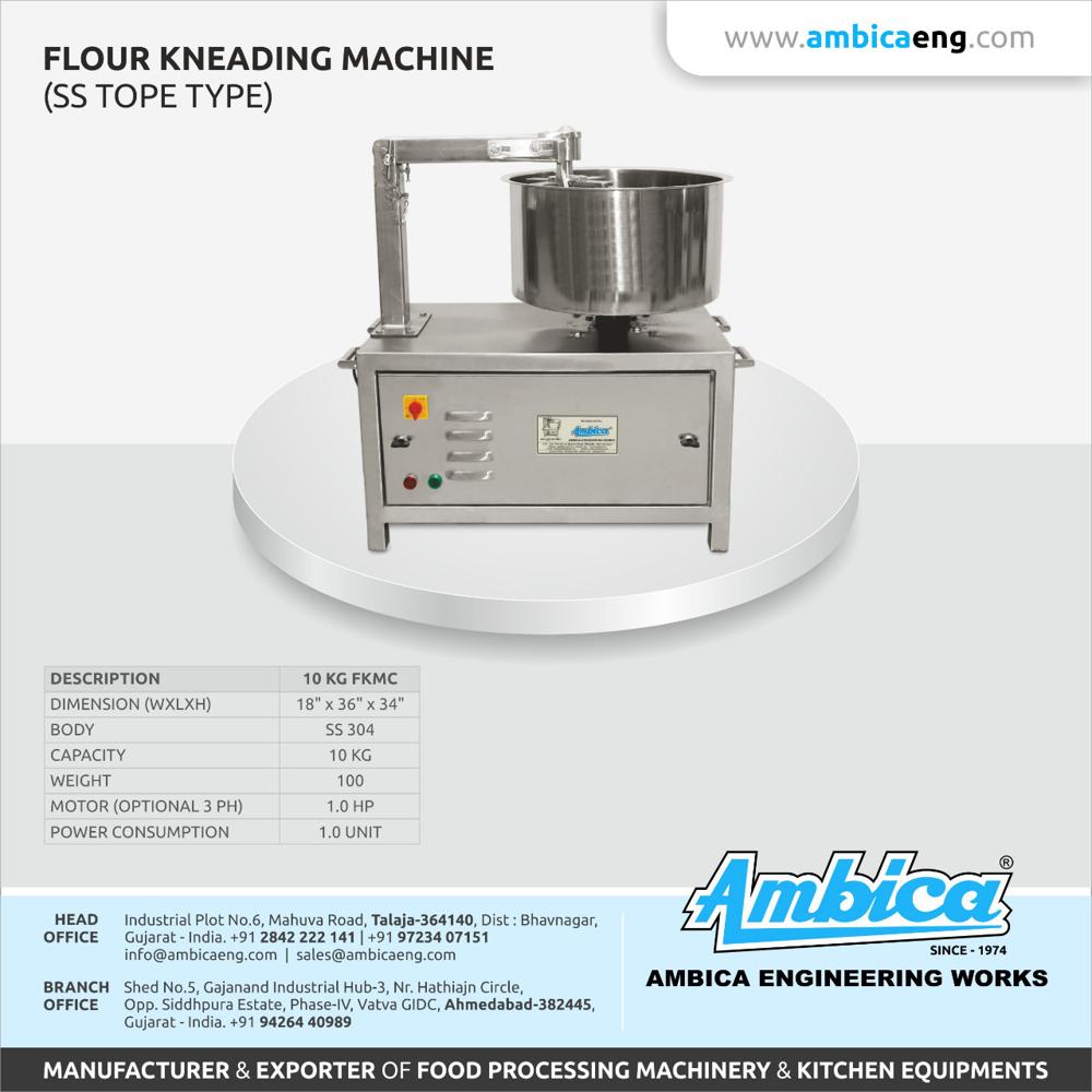  Flour Kneading Machine (10 KG  SS Top Type)