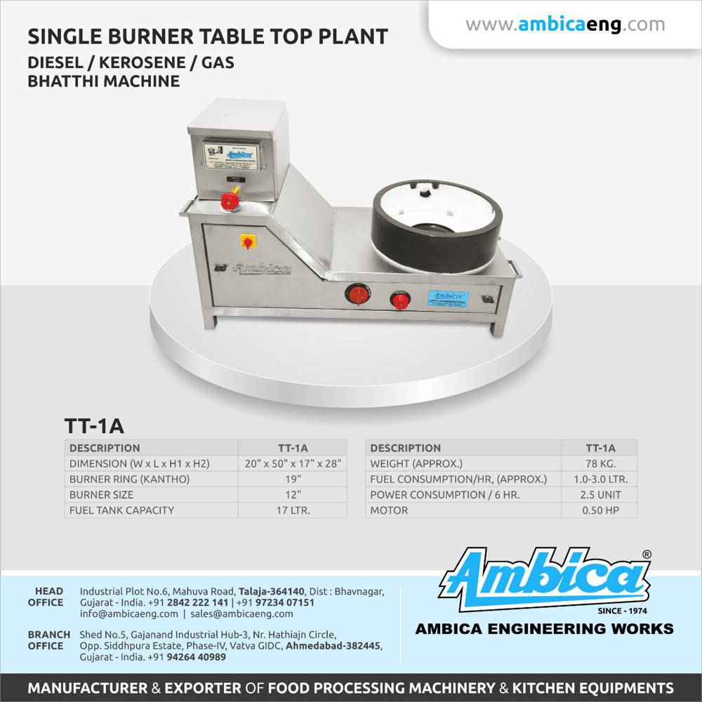 Single Burner Table Top Plant(TT-1A)