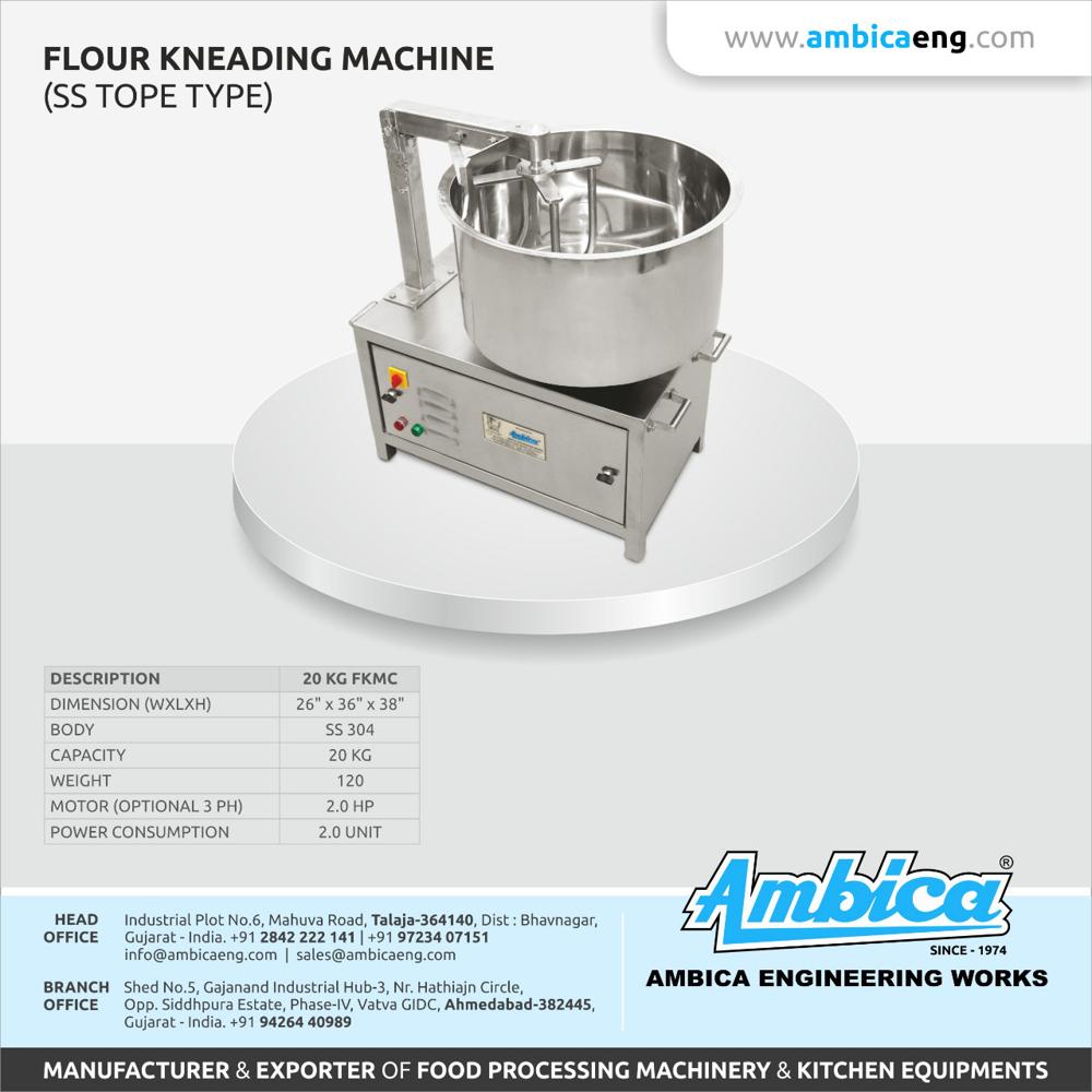 Flour Kneading Machine(20 KG FKMC SS Top Type)