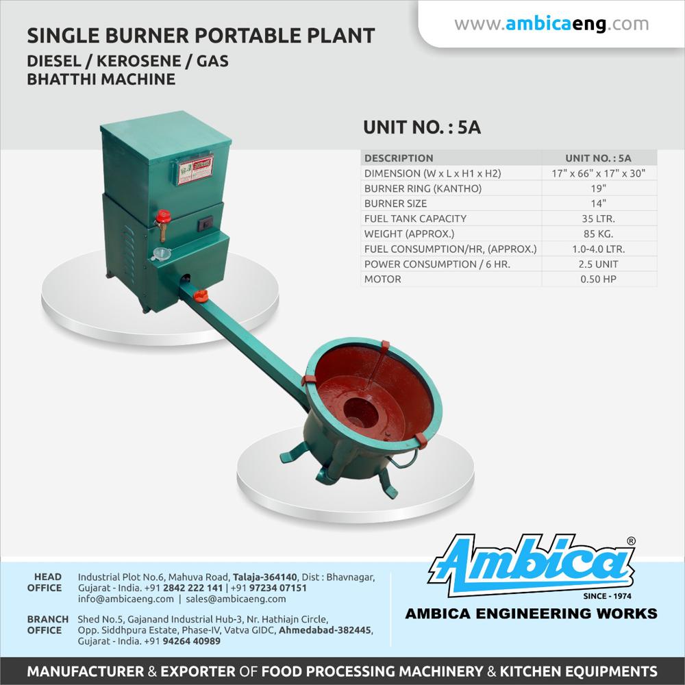 Single Burner Portable Plant(Unit 5A )