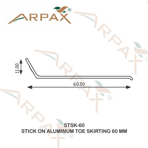 STSK-60 STICK ON SKIRTING 60 MM With Inner Outer Corner And End Caps