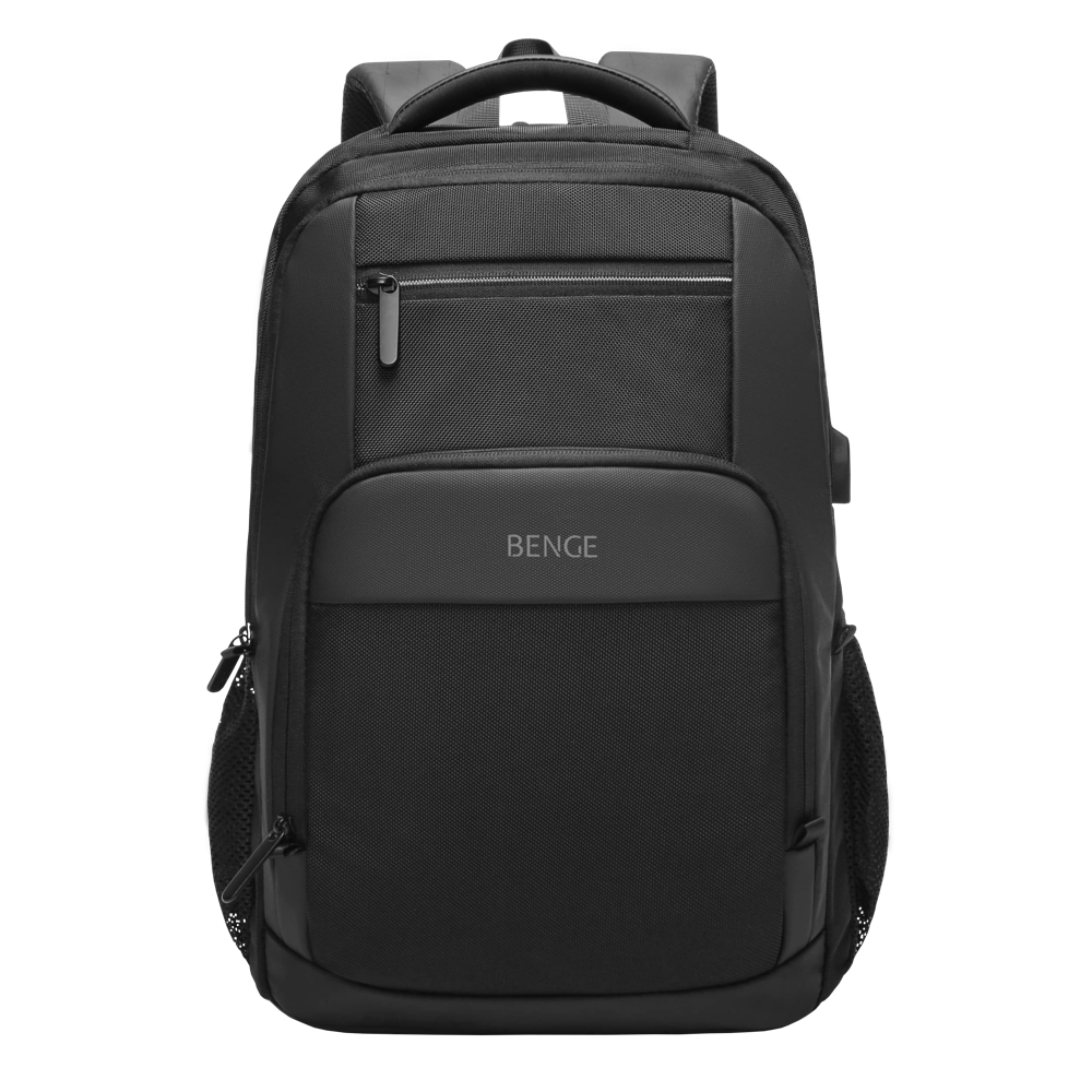 Laptop Backpack Bag with USB Charging Port, Anti-Theft Pocket and Accessories Organizer for Men, Women, Boys & Girls (Black)