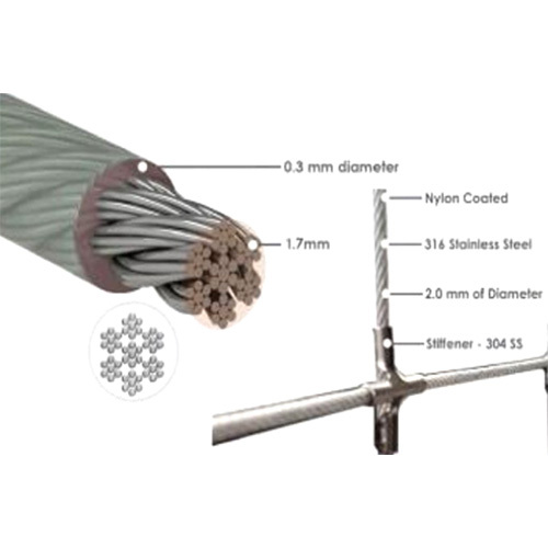 SS 304 Invisible Grills For Windows