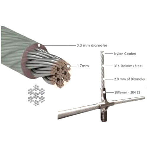 SS 304 Invisible Grills For Staircase