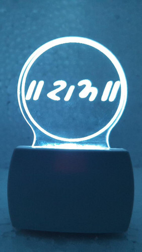 3D Acrylic Ram Night Lamp