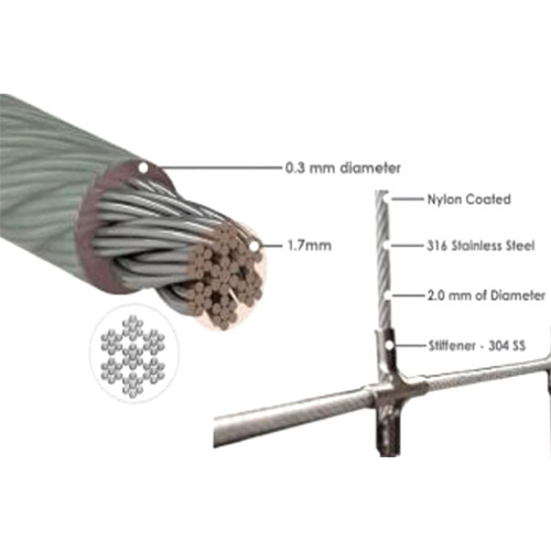 SS 316 Invisible Grills For Staircase