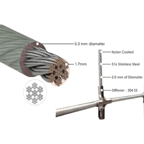 SS304 Invisible Grills For Balconie