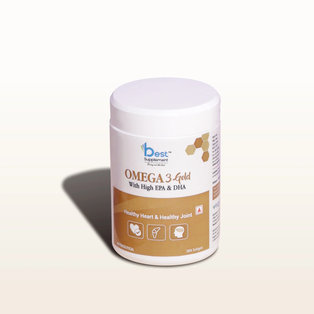 Omega 3-Gold With High EPA And DHA Softgel Capsules