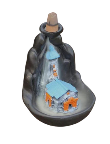 Resin Kedarnath Smoke Fountain - Color: Black