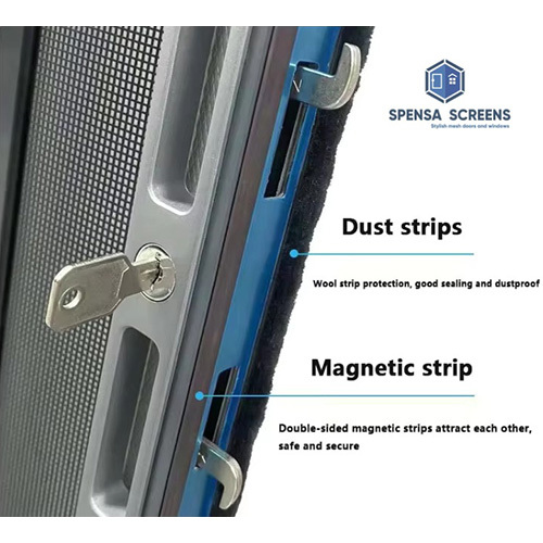 SS 304 Pleated Security Doors