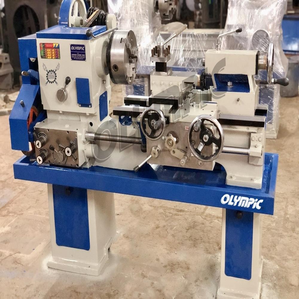 Semi Automatic Medium Duty Lathe Machine - Color: Ad Gray/ Double