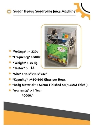 Sugarcane Juice Machine 2 hp