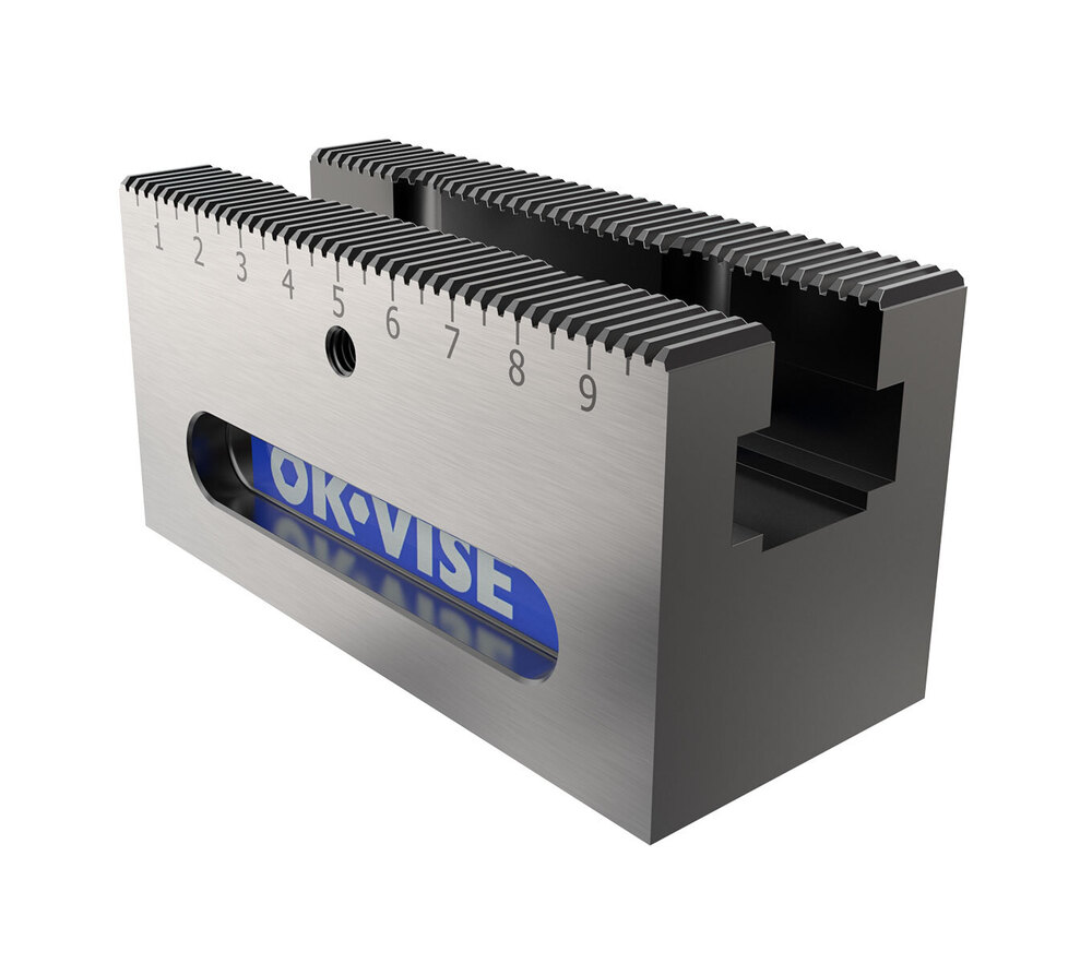 Ok-Vise Rm Rail System Base Rails - Color: Silver