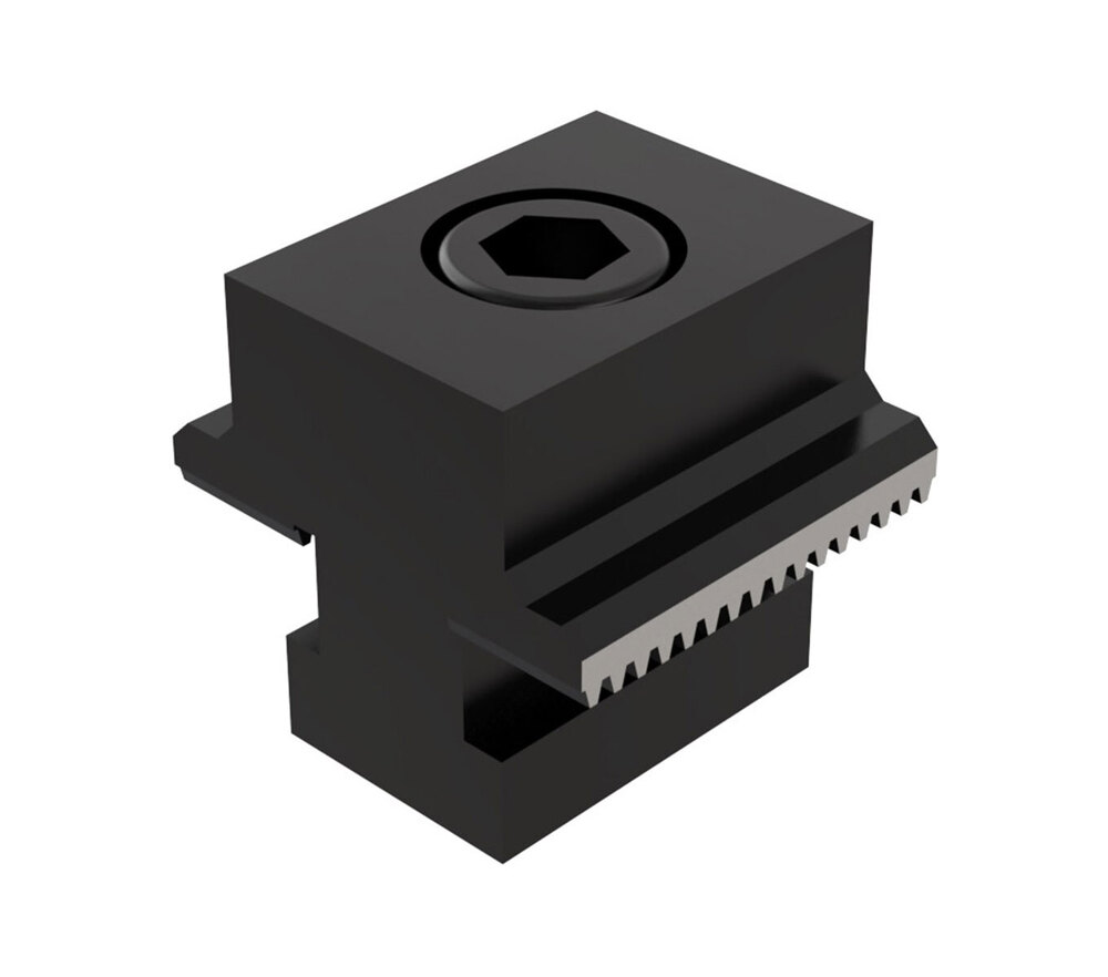 Ok-Vise Rm Rail System Narrow Smooth Stops - Color: Black