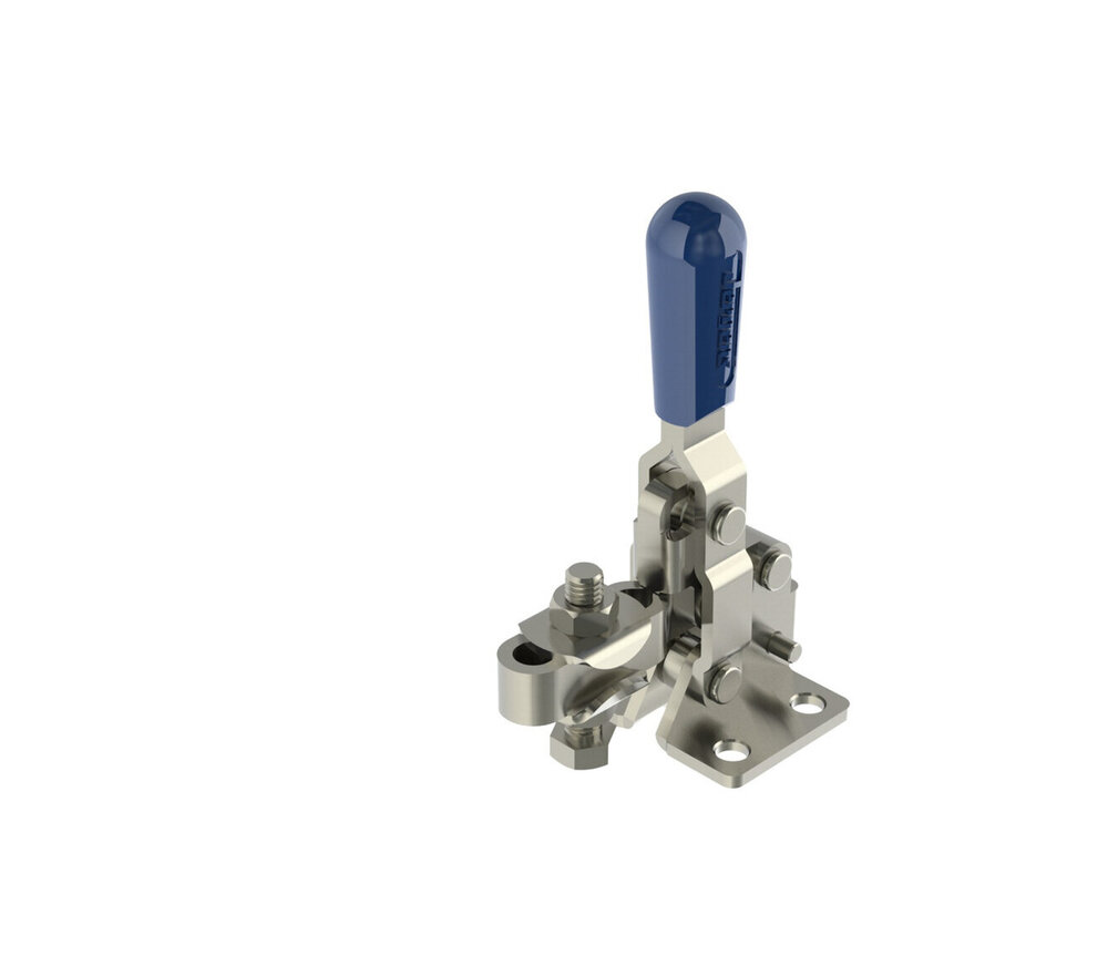 112 LB CAP Vertical Toggle Clamp with Flanged Base & Adjustable U-Bar