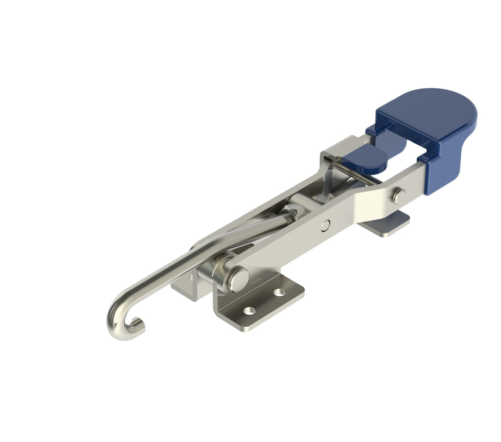450 LB CAP Pulling Action Latch Toggle Clamps with Additional Locking Mechanism & J Hook