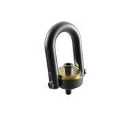 Traditional Center Pull Hoist Rings With Standard U-bar - Color: Grey