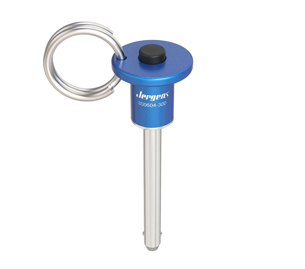 300 Series Button Handle Quick Release Pin - Color: Silver