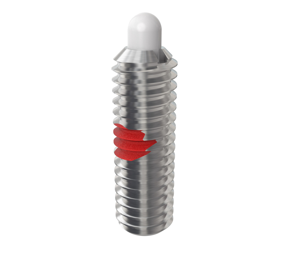 Delrin Tip - Stainless Steel Spring Plungers