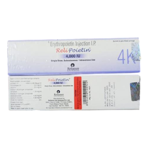 4000IU Erythropoietin Injection IP