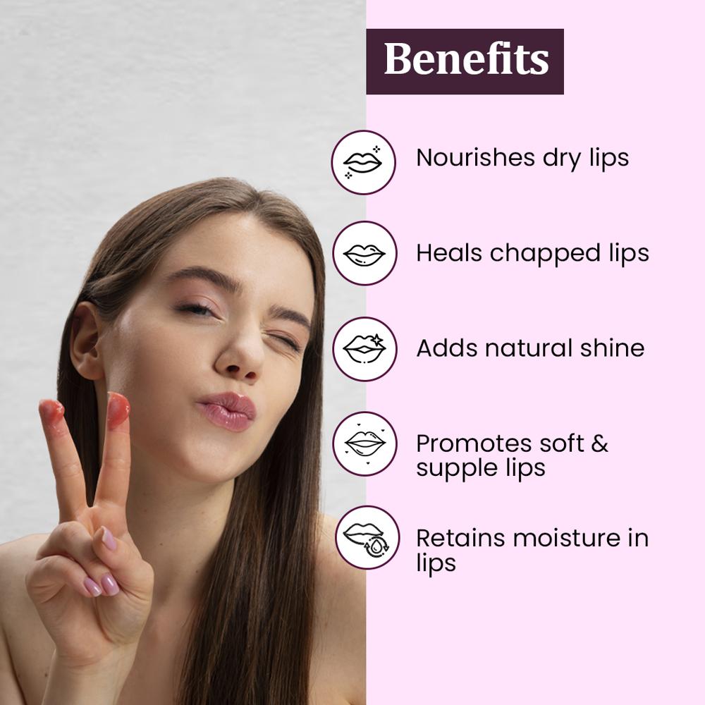 Beetroot Lip Balm For Nourishes Dry & Chapped Lips Makes Lips Soft - Attributes: Smudge Proof