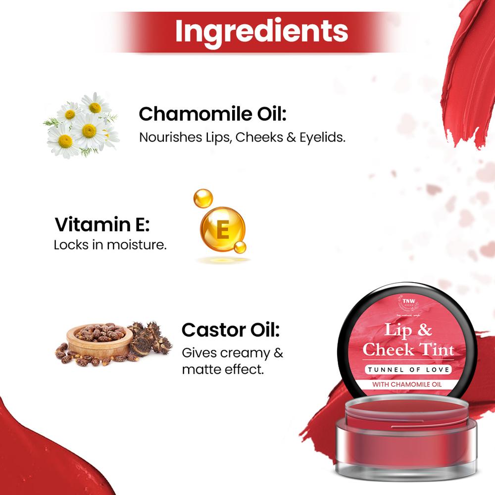Lip And Cheek Tint 3 Alluring & Playful Shades - Attributes: Smudge Proof